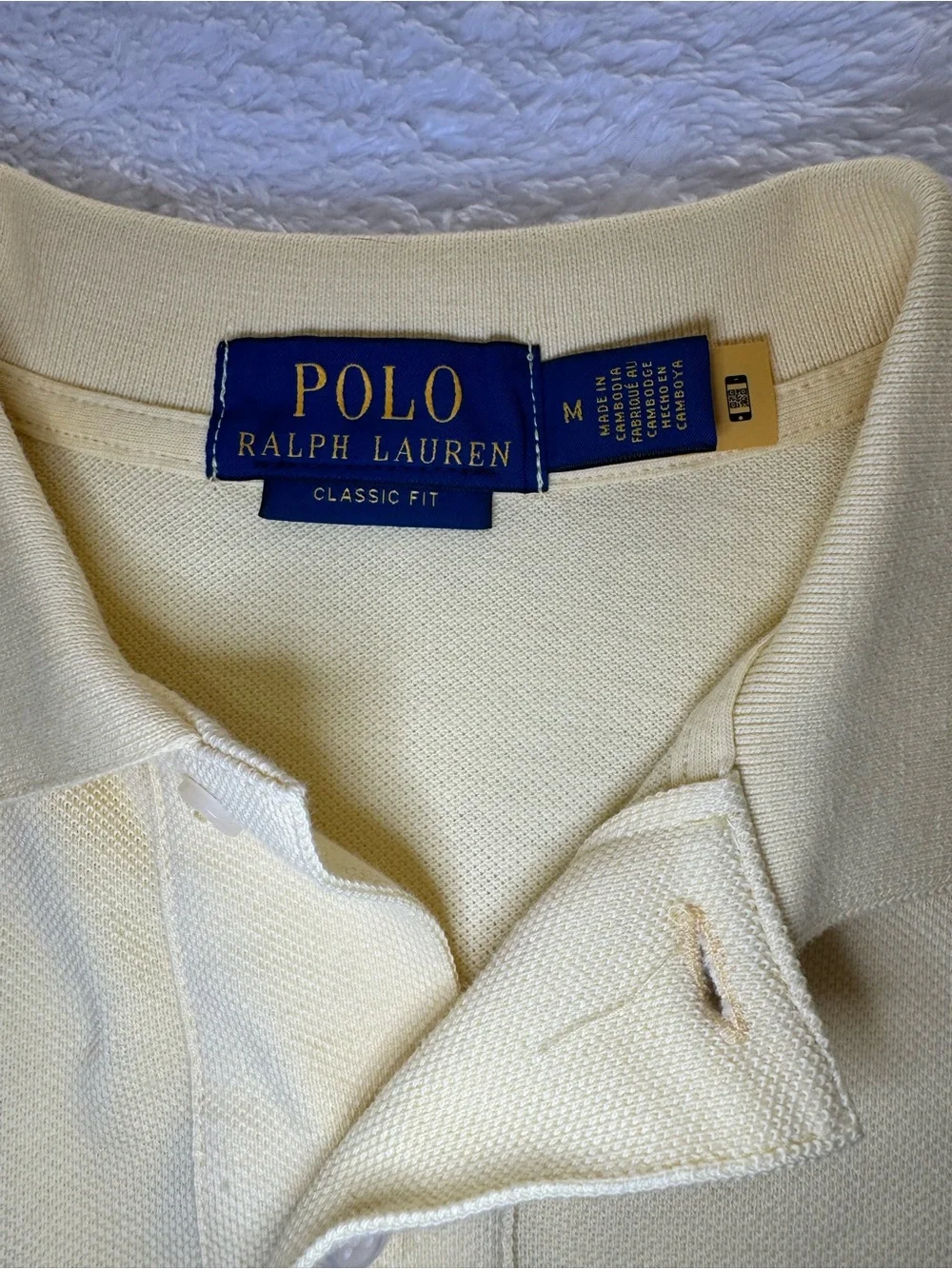 Polo Ralph Lauren Classic Fit Yellow Polo Men M NWT $110